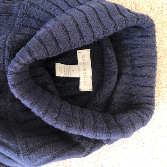 All 4 Charter Club Turtleneck Sweaters. All size Large. 1 Black that is P/L. - Picture 5 of 16